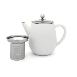 Dubbelwandige theepot 'Eva' Mat Wit 1,1Liter